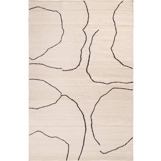 Gesso Jute Rug - Off-White/Dark Fig - 200 x 300 cm