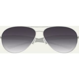 Bottega Veneta Unisex BV1305S 008 Solbriller Metal Sølv Grå Pilot