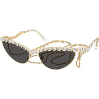 Swarovski Kvinde SK7030 403987 Solbriller Metal Guld Grå Cat Eye Normal