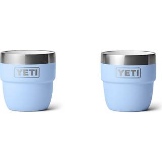 YETI Rambler 4 oz stabelbar kop rustfrit stl Vakuumisoleret espresso/kaffekop 2 pakke Big Sky Blue