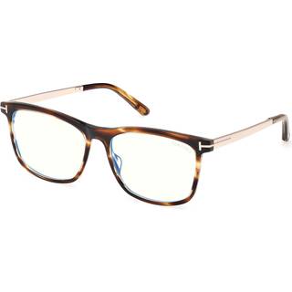 TOM FORD Mand FT6038-B 55 Optiske stel Acetat Havana Firkantet Normal