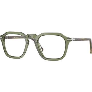 Persol Unisex PO3292V 1226 Optiske stel Acetat Grøn Transparent Firkantet Normal