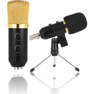 Podcast Mikrofon med Stativ