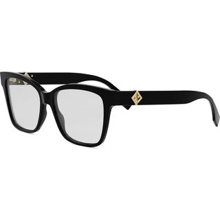 Fendi FE 50117I 001 55 Briller Kvinder Black - Shiny Black - 55mm