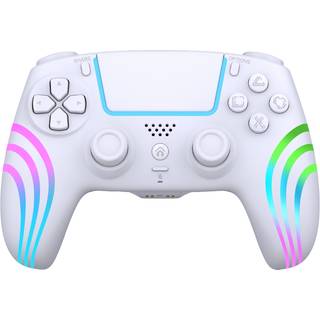 Deep Explorer Wireless Controller White PS4 / PS3 / PC - Klar til levering - Prismatch