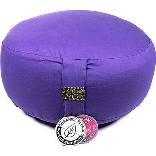 Yogi & Yogini Meditationspude i økologisk bomuld - 33x17 Lilla