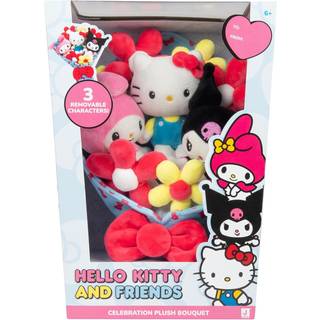Hello Kitty and Friends - 12 -tums plyschfirande bukett - 9 Plush ingår - Officiellt licensierad Sanrio -produkt från Jazwares