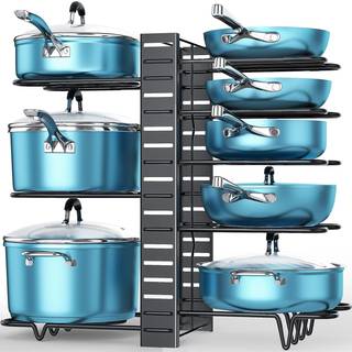 Ordora 8 Tier Pot and Pan Organizer Rack til kabinet med 3 DIY -metoder Justerbar arrang?r til gryderpander og l?g