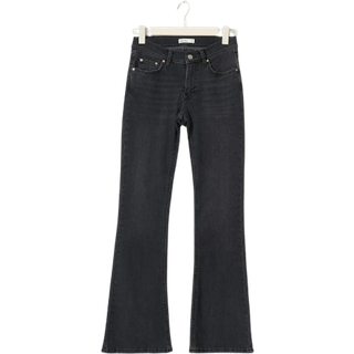 Gina Tricot-Low waist bootcut jeans-low-straight-jeans-Sort-32-Dame