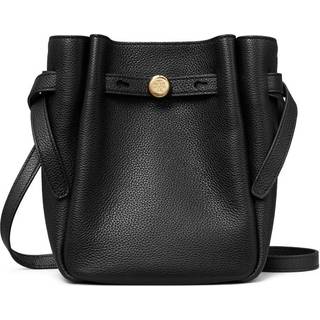 Tory Burch Textured Cowhide Crossbody Bag — Black