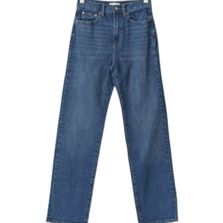 Gina Tricot-High straight jeans-Highwaist jeans-Blå-32-Dame