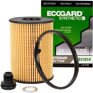 Ecogard S11914 Premium Cartridge Oil Filter til syntetisk olie Passer til Hyundai Sonata 2.5L 2020