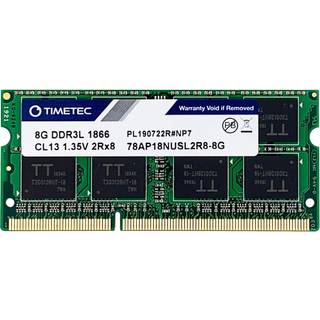 TimeTec Hynix IC 8GB Kompatibel til Synology NAS DiskStation DS218+ DS918+ DDR3/ DDR3L 1866MHz PC3L-14900 1.35V Ikke-ECC Unbuffered 204 Pin Sodim