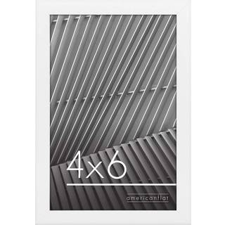 AmericanFlat 4x6 Billedramme i hvidt - tynd gr?nsefotosamme med knust resistent glas - vandrette og lodrette formater til v?g og bordplade