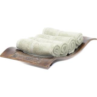 Mosobam 700 GSM Hotel Luksusvaskeklud 13x13 S?t med 4 Seagrass Green Turkish Baby Bath h?ndkl?de Face vaskeklud Viscose Lavet af bambus - tyrkisk