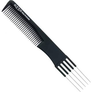 Otto: 7,5 """" Fem metalprong kampin hale kam (carbon fiber anti statisk varmebestandig) (1 pakke)