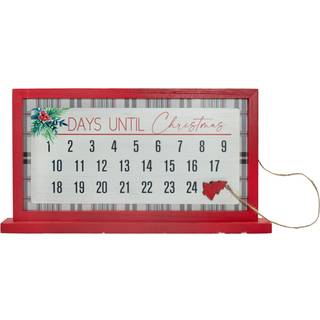 Hannas handiworks juletælling adventskalender- magnetisk træ bordplade ferieindretning