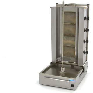 Kebab Grill - 4 brændere - 70 kg kød - gas