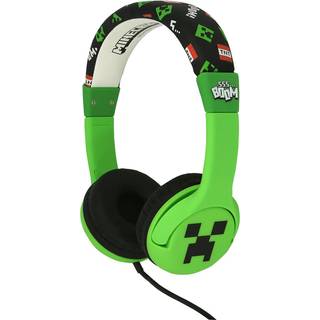 Minecraft OTL On-Ear Høretelefoner til Børn m. Jackstik - Max. 85dB - Grøn