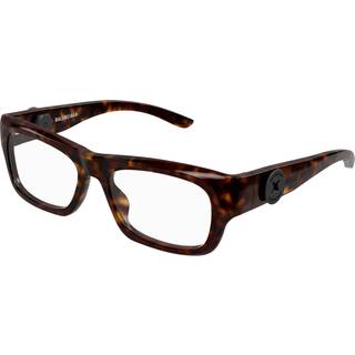 Balenciaga Mand BB0410O 002 Optiske stel Acetat Havana Transparent Firkantet