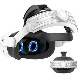 T2 Elite-hovedrem til Meta Quest 3S - Justerbar hovedbøjle med blød pude - Sølv