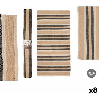 Tæppe Gift Decor Hvid Brun Sort 70 x 140 cm (8 enheder)