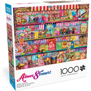 Buffalo Games - Aimee Stewart - Sweet Shoppe - 1000 Piece Jigsaw Puzzle for Adults -Calenging Puzzle Perfekt för spelnätter - Färdig storlek är 2