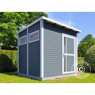 Redskabsskur Redskabsrum Haveskur i træ, Bertilo Pentus 2, 2,26x2,34x2,33m,5,1m²,Grå