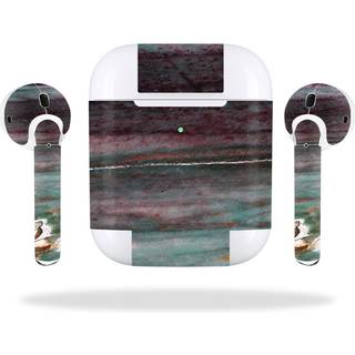Mightyskins Skin kompatibel med Apple AirPods 2 (2019) - Grunge Marble | Beskyttende holdbar og unik vinylmærkatindpakningsdæksel | Let at anvend