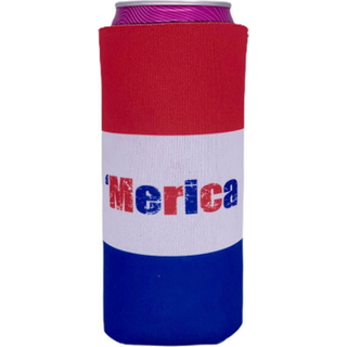Merica Striped Slim Can Coolie (1)
