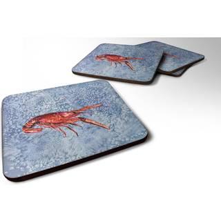 """" Caroline's Treasures 8231FC Crawfish Foam Coasters (Sæt på 4) 3,5 """" ""H x 3,5"" """" W multicolor """"