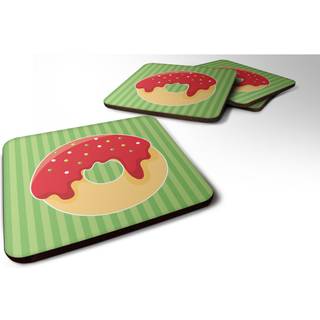 """" Caroline's Treasures Christmas Donut Foam Coaster Set på 4 3,5 multicolor """"