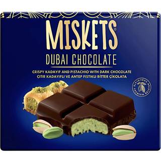Dubai Chokolade Mørk, Misket, 100g