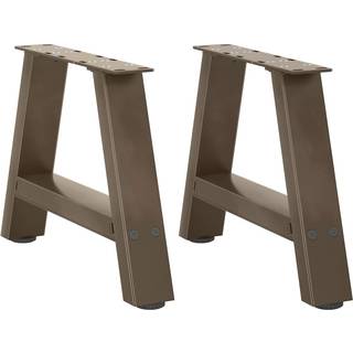 Sofabordben A-Formet Stål - Naturfarvet / 50 x (30-31) cm