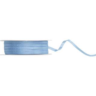 50 meter Satinbånd Misty blue, bred 3 mm, perfekt til gaveindpakning og kreative projekter