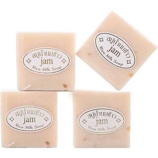 Maruomiki 4 STK thailandsk rissbe 65 g original badesbe hndlavet sbe 8 stykker kold proces sbe 12 STK Rismlksbe Ansigtssbe gavesbe (4 ST