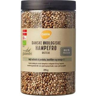 Hampefrø Danske Ristede Økologisk - 225 gram - Dava - DISCOUNT PRIS
