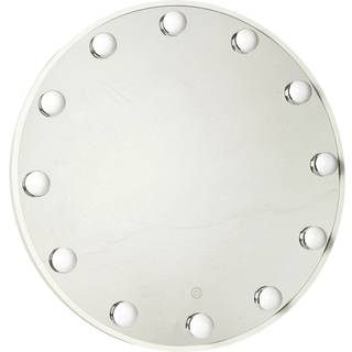 Da'core Makeup spejl med 12 pærer kabel hvid