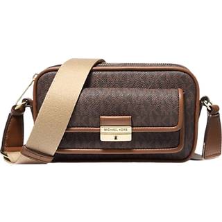 MK Bradshaw Extra-Small Metallic Signature Logo Camera Crossbody Bag - Brown - Michael Kors - ONE SIZE