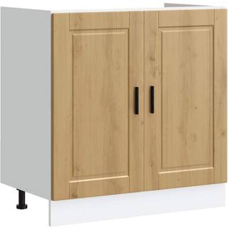 Underskab Til Vask Porto 80X46X81,5 Cm Konstrueret Træ Egetræ