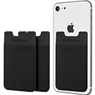 Sinjimoru Basic Cell Phone Wallet Stick p? kortholder til bagsiden af ???elefonen fungerer som selvkl?bende str?kbar iPhone-pung. Sinji Pouch Ba