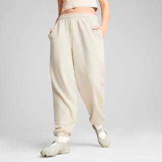 Women&#39;s Puma WARDROBE Essentials Relaxed Sweatpants, White, Size XL, Women - Alpine Snow - XL