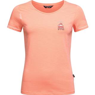 Chillaz Women's Gandia E Ciao T-Shirt T-shirt Damer størrelse 38 farve rød/pink