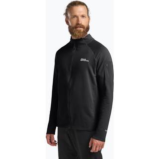 Jack Wolfskin Men's Prelight Full zip Black, XL