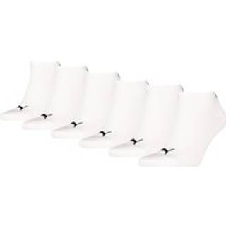 PUMA Sneaker Socks Unisex (6-Pack), Clothing, White, 35-38