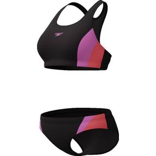Women's Colourblock Splice 2.0 Bikini Black/Pink