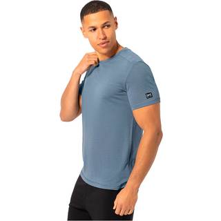 super.natural Essential S/S T-shirt Herrer størrelse 54 - XL farve grå/blå