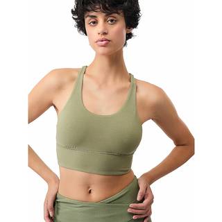 Mandala Women's New Studio Bra Sports-bh Damer størrelse XS farve beige/olivengrøn