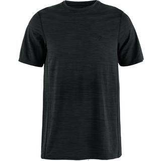Fjällräven Abisko Lite S/S T-shirt Herrer størrelse S farve sort