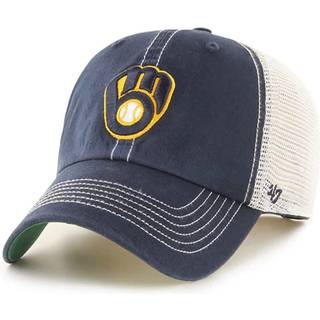 '47 MLB Trawler Mesh Clean Up Justerbar hat Voksen One St?rrelse passer til alle (Milwaukee Brewers Navy)